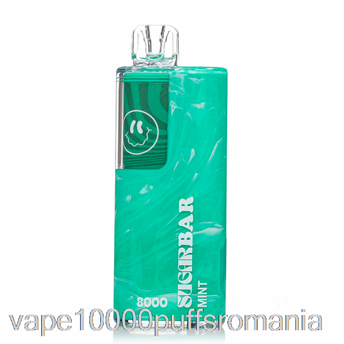 Vape Romania Baton De Zahar Sb8000 0% Zero Nicotina Menta De Unica Folosinta